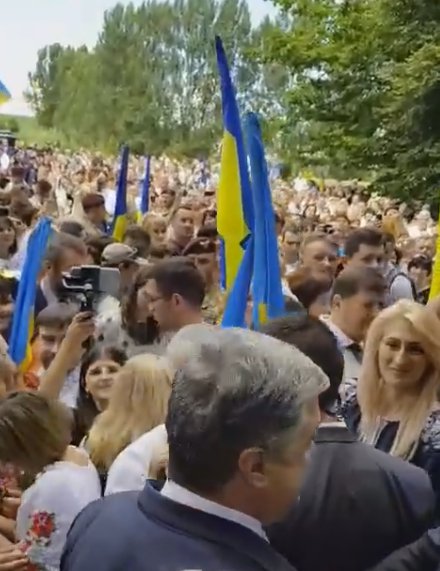 Prezydent Ukrainy z wizytą w Sahryniu