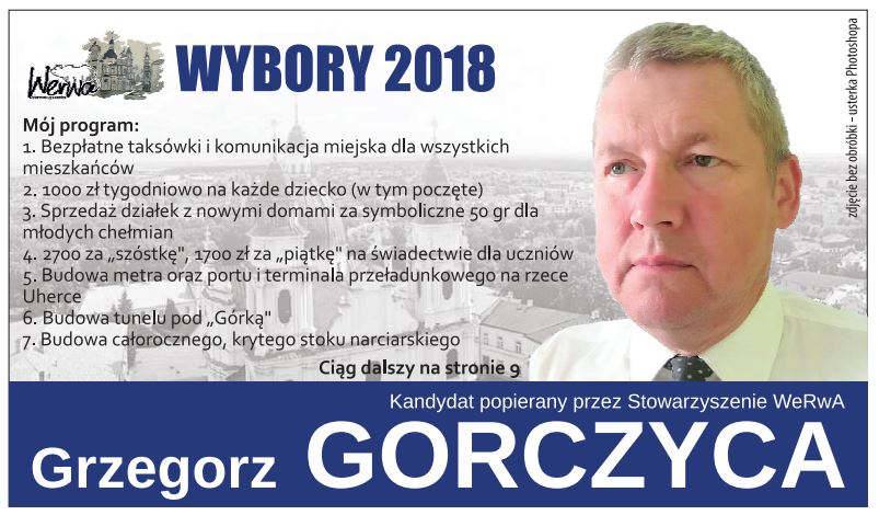 Grzegorz Gorczyca i jego program wyborczy hitem w Internecie