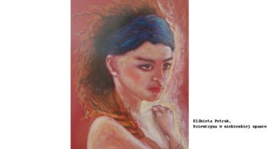 Elzbieta Petruk Dziewczyna w niebieskiej opasce, 24×34
